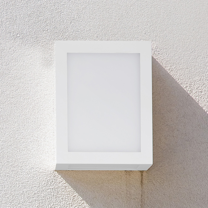 V-TAC 12W LED IP65 Wall Light 1350lm 4000K in White Polycarbonate | Compare The Build