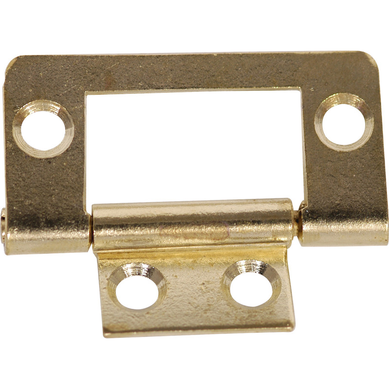 Perry Flush Hinge Plated 40mm (20 Pack) in Brass Steel Price Comparisons | Compare The Build