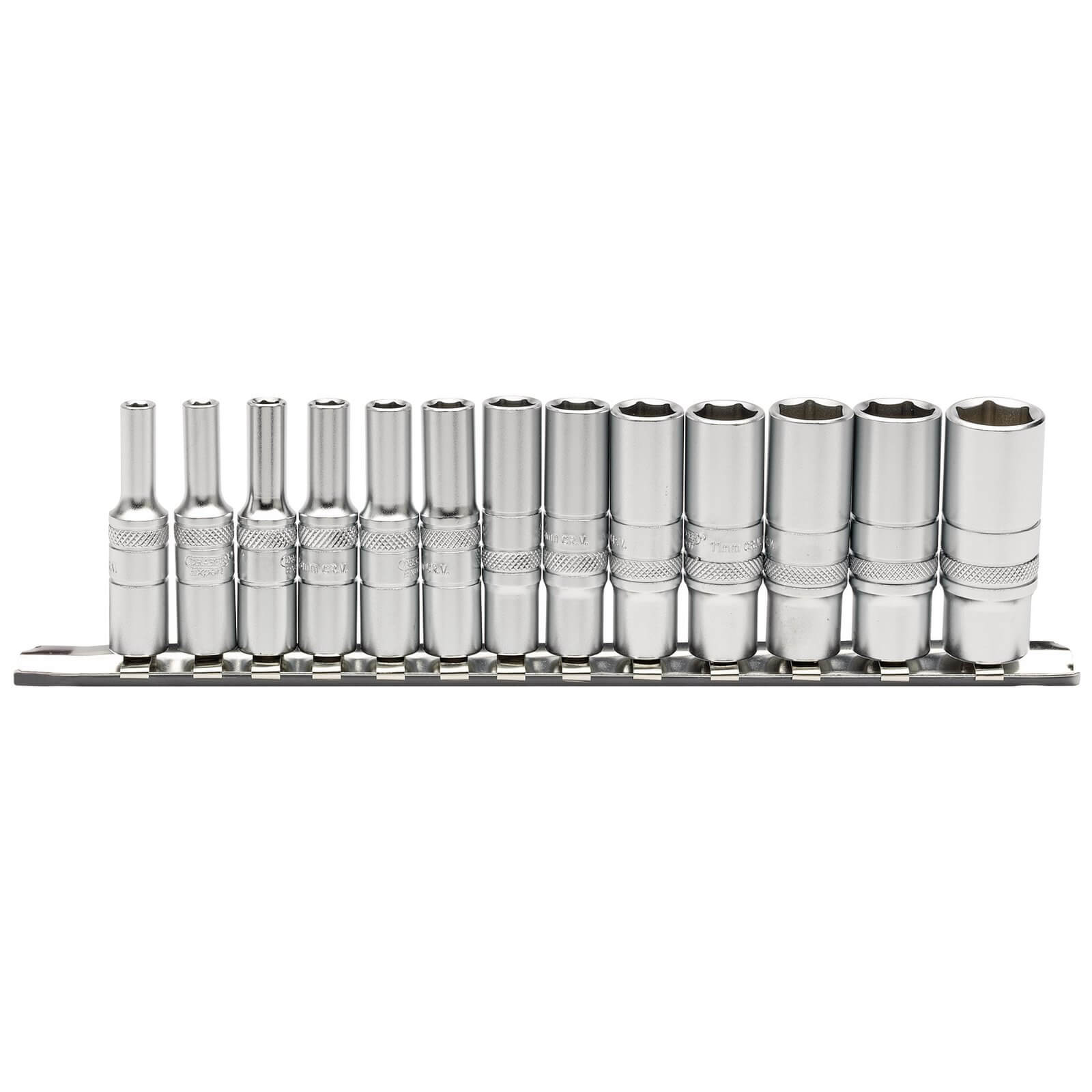 Draper Expert 13 Piece 1/4" Drive Deep Hex Socket Set Metric on Rail 1/4" Price Comparisons | Compare The Build