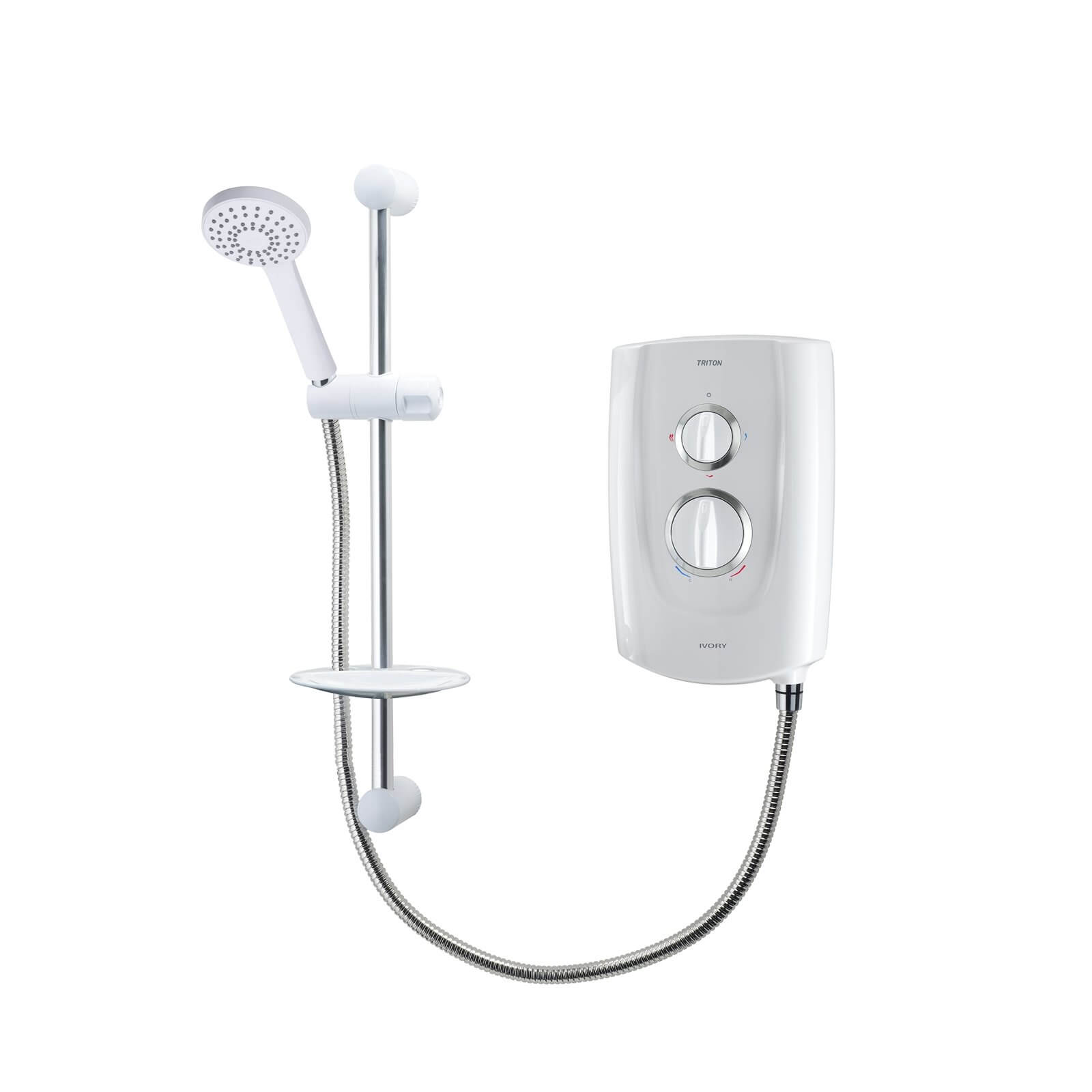 Triton Ivory 5 9.5kw White Electric Shower Price Comparisons | Compare The Build