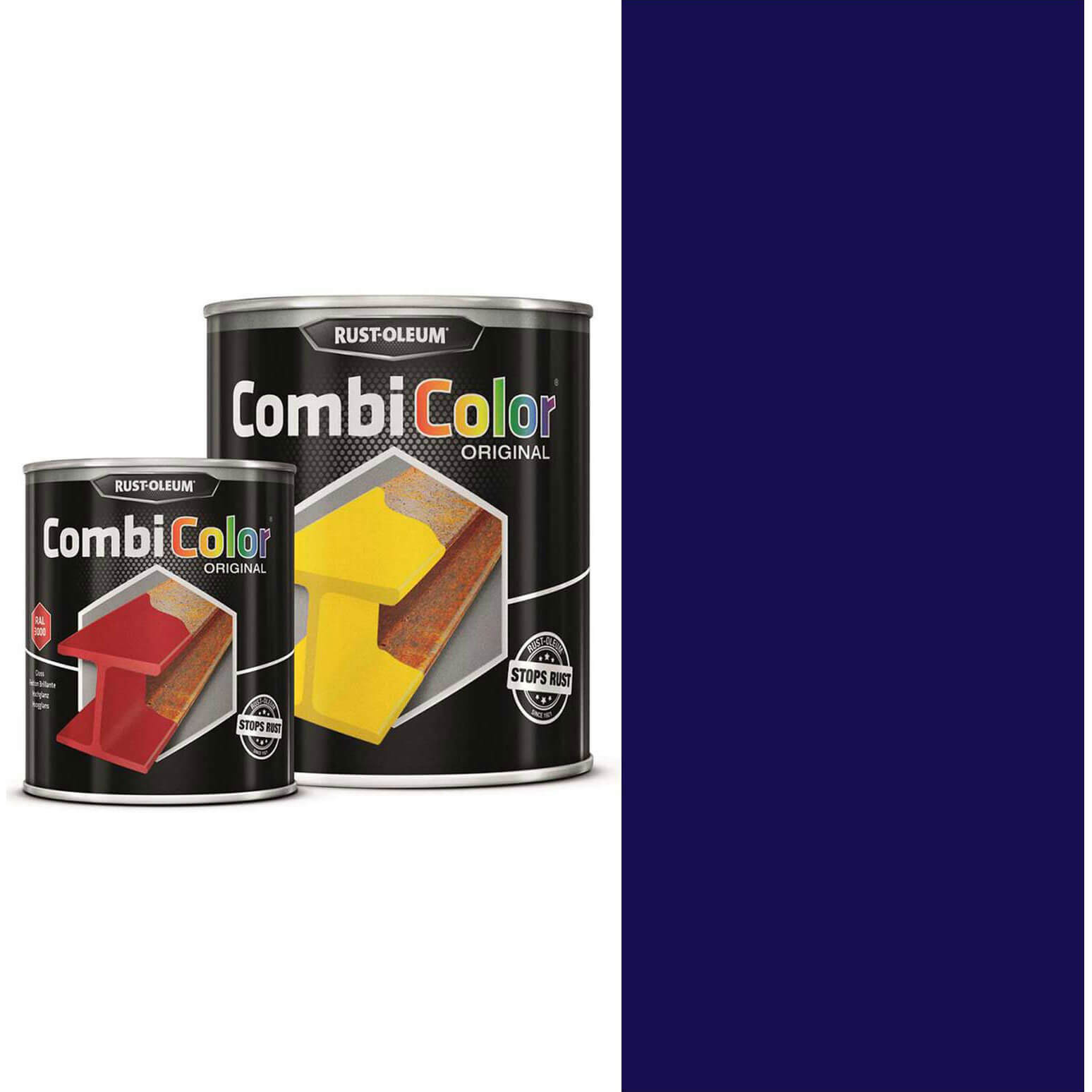 Rust Oleum CombiColor Metal Protection Paint Marine Blue 2.5l Price Comparisons | Compare The Build