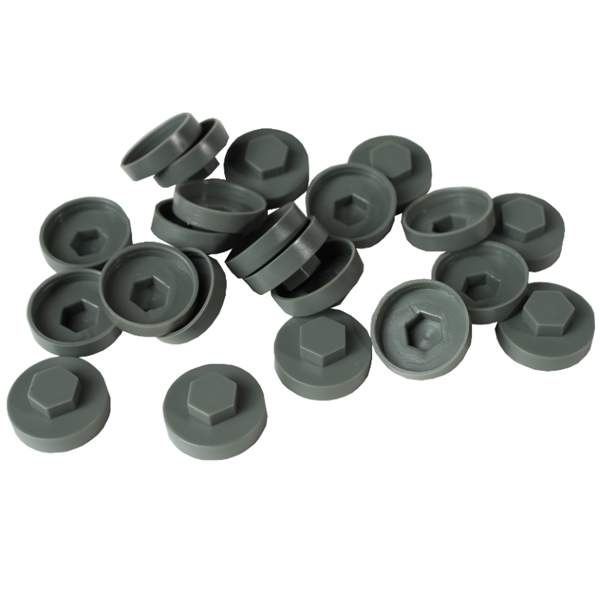 Cladco HC19 19mm Merlin Grey Colour Caps - Pack of 100 CLADCO/HC19/CAP/MG Price Comparisons | Compare The Build