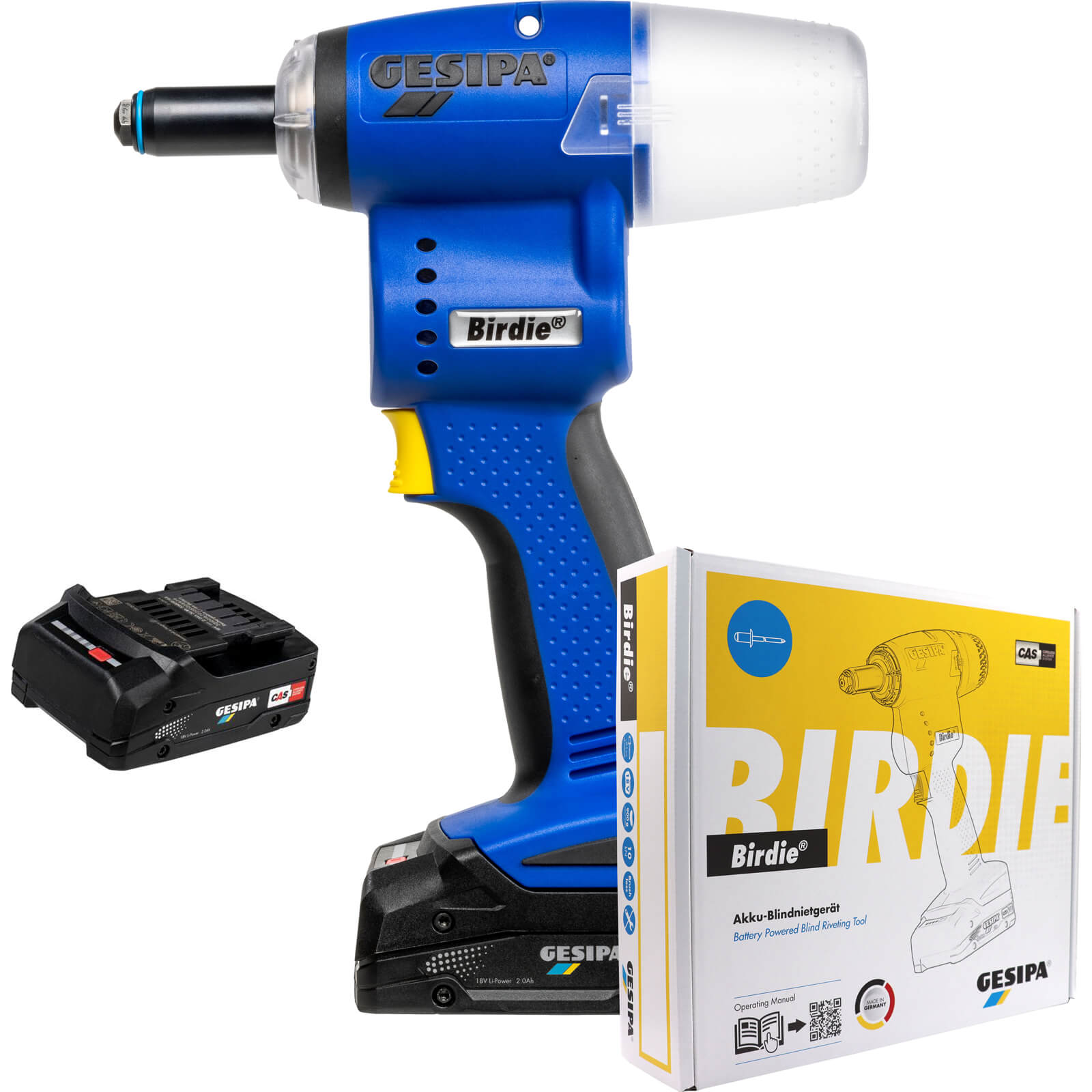 Gesipa Birdie 18v Cordless Brushless Riveter Tool 2 x 2ah Li-ion Charger No Case Price Comparisons | Compare The Build