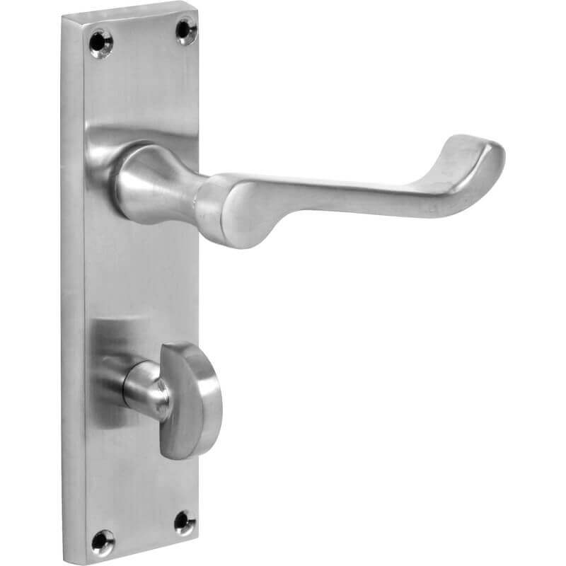 4trade Victorian Scroll Lever Bathroom Lock Handle Chrome | Compare The Build