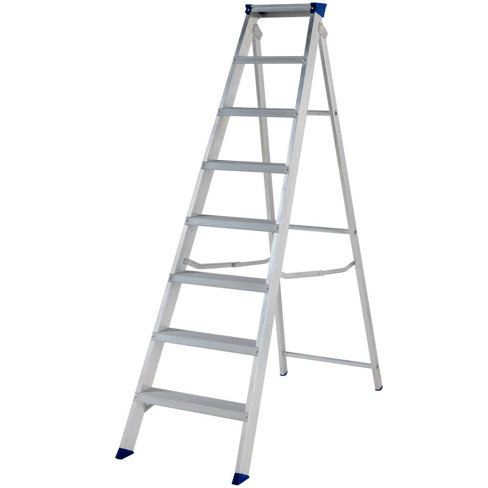 Werner 8 Tread Master Trade Stepladder - BS 2037 EN131 Professional 7140818 Price Comparisons | Compare The Build