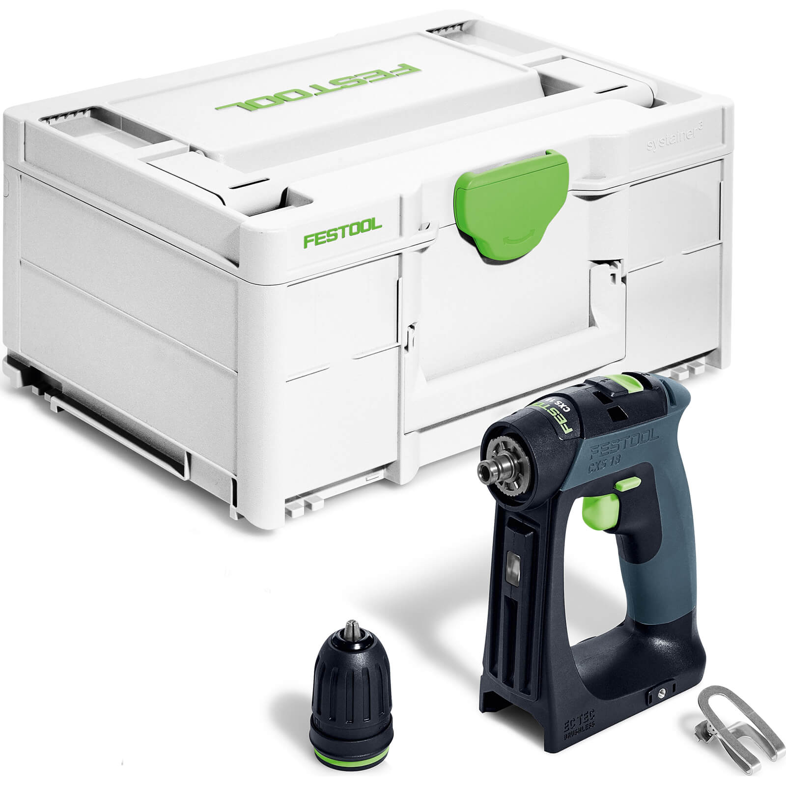 Festool CXS 18 18v Cordless Brushless Drill Driver No Batteries No Charger Case Price Comparisons | Compare The Build