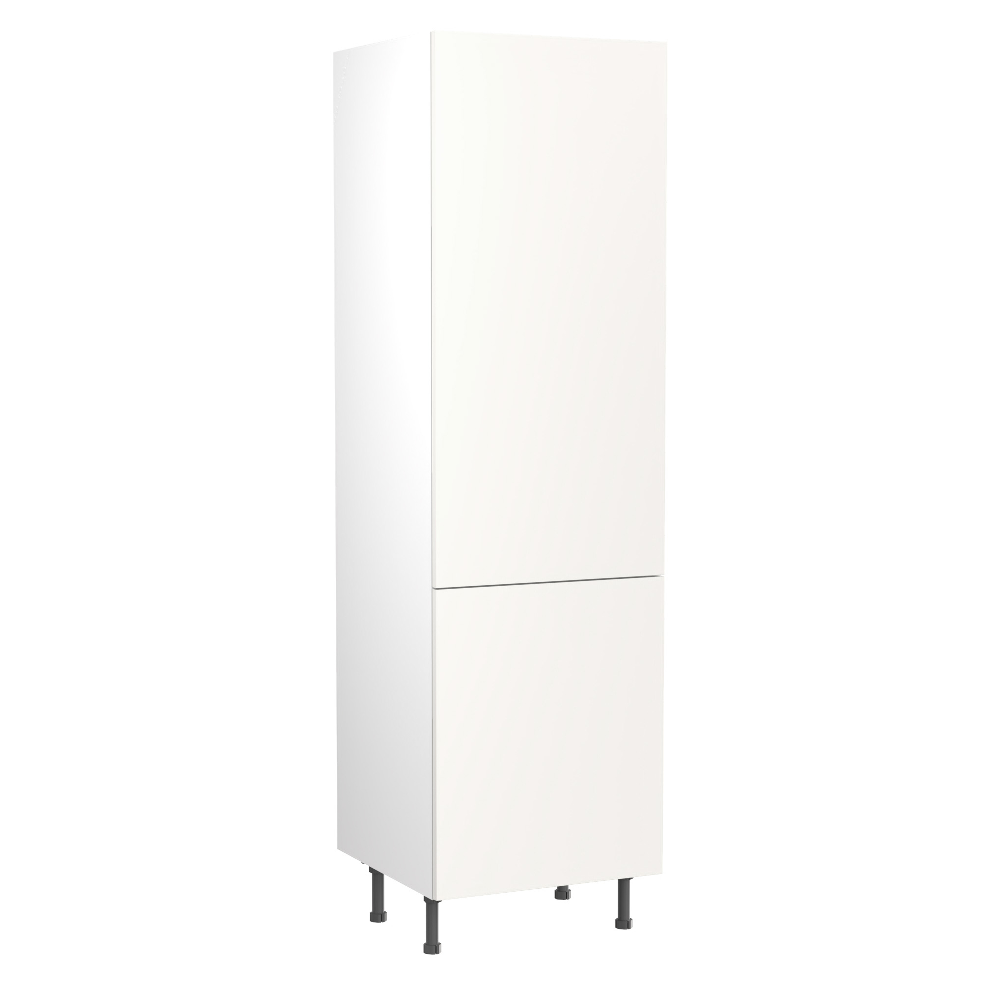 Flatpack 70/30 Fridge Freezer Tower Super Gloss White Slab 600mm - FKKF0022 Price Comparisons | Compare The Build