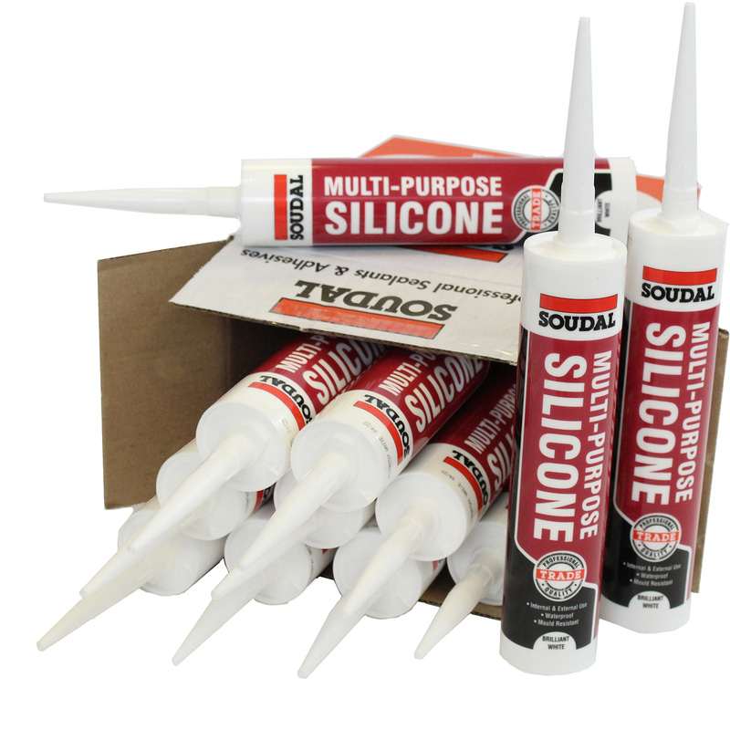 Soudal Trade Multi Purpose Silicone 270ml (12 Pk) in White Price Comparisons | Compare The Build