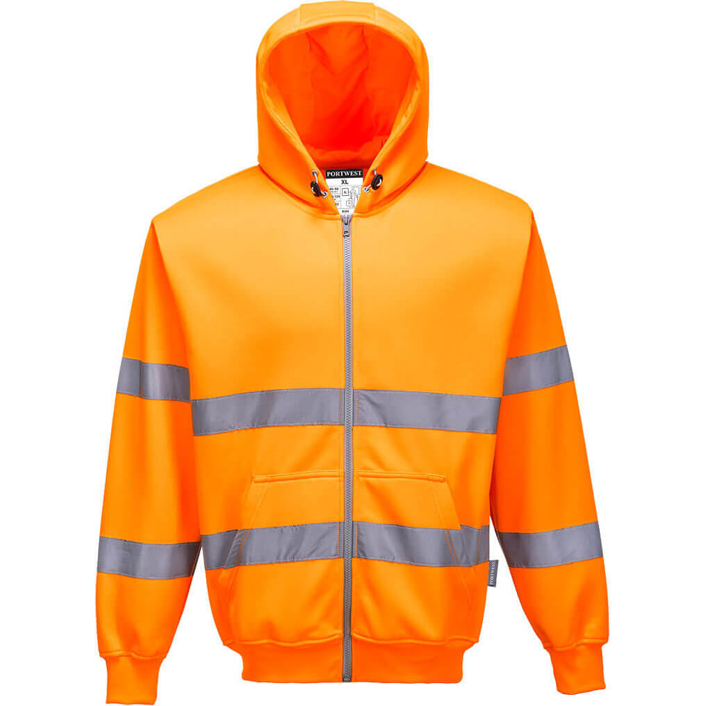 Portwest Zip Front Class 3 Hi Vis Hoodie Orange 3XL Price Comparisons | Compare The Build