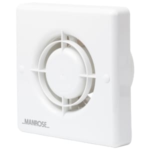 Manrose White Bathroom Fan with Timer - 100mm Price Comparisons | Compare The Build