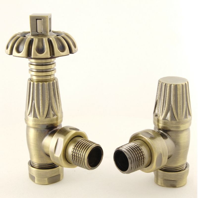 West Thermostatic Valves, Gothic, Antique Brass Angled  - 10mm Price Comparisons | Compare The Build