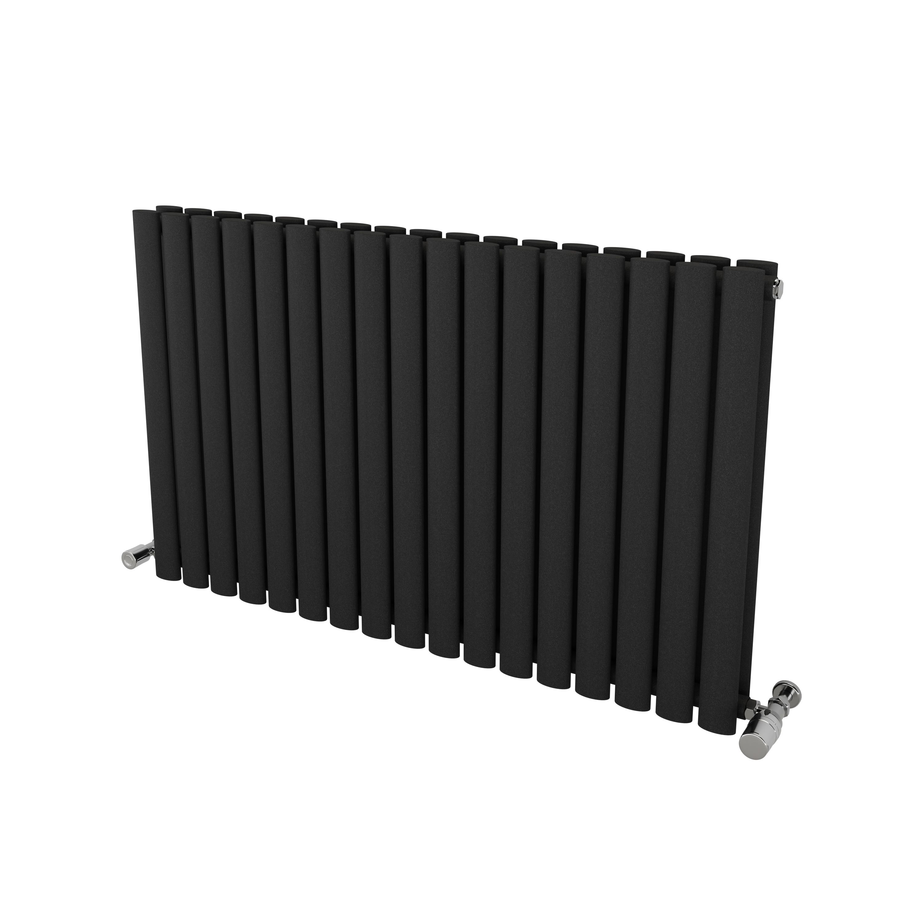 Ximax Champion Duplex Matt Anthracite Horizontal Designer Radiator, (W)990mm X (H)600mm | Compare The Build