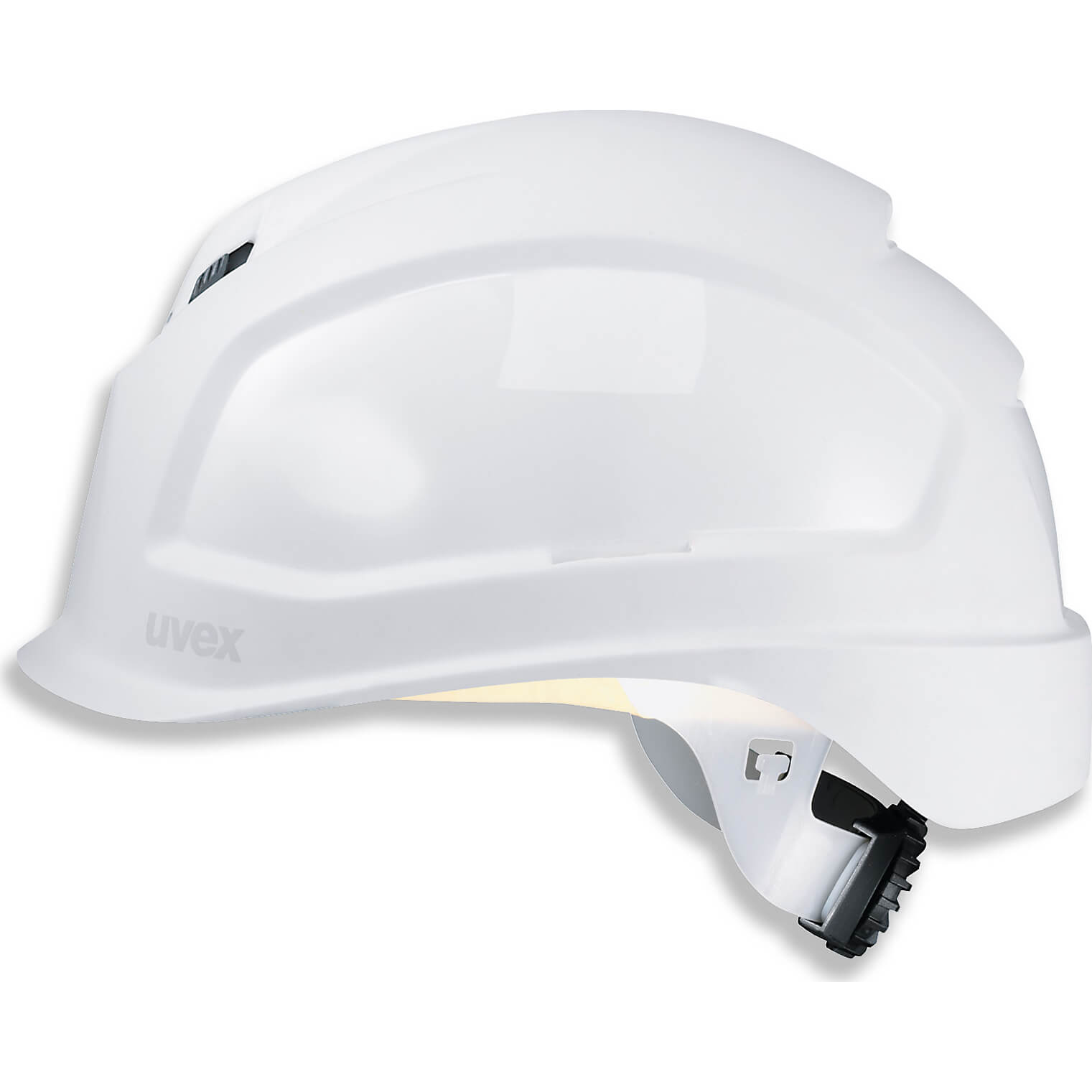 Uvex Pheos Short Brim Wheel Ratchet Safety Helmet White | Compare The Build