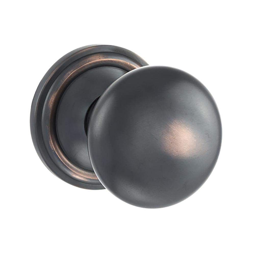 Atlantic Old English Harrogate Solid Brass Mushroom Mortice Knob on Concealed Fix Rose - Antique Copper Atlantic UK OE58MMKAC | Compare The Build