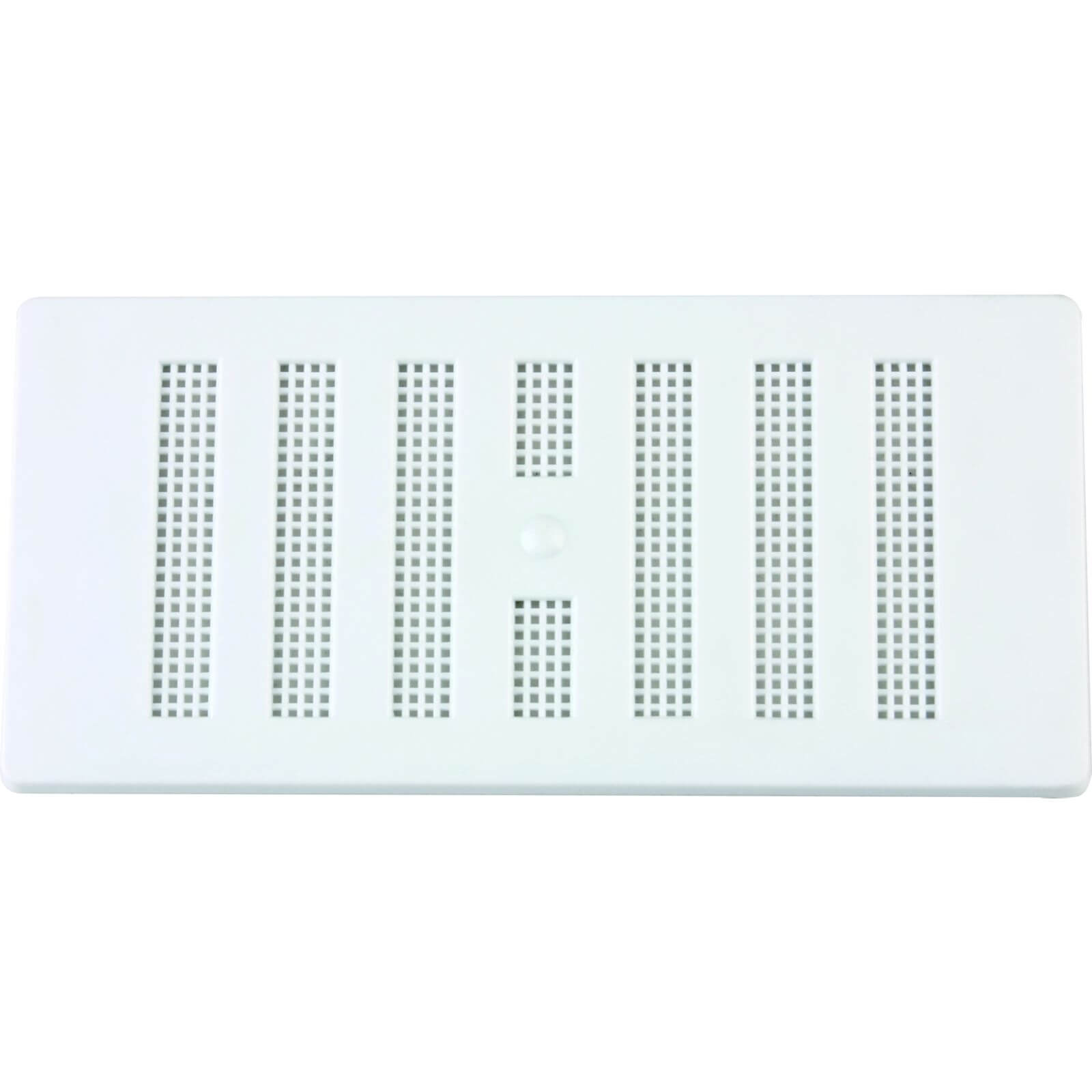 Adjustable Louvred Vent - 152 x 76mm - White Plastic | Compare The Build