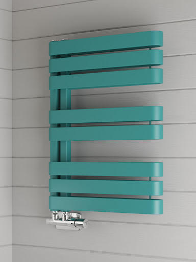 Terma Warp S Heated Towel Rail Matt Teal 655 x 500mm Price Comparisons | Compare The Build