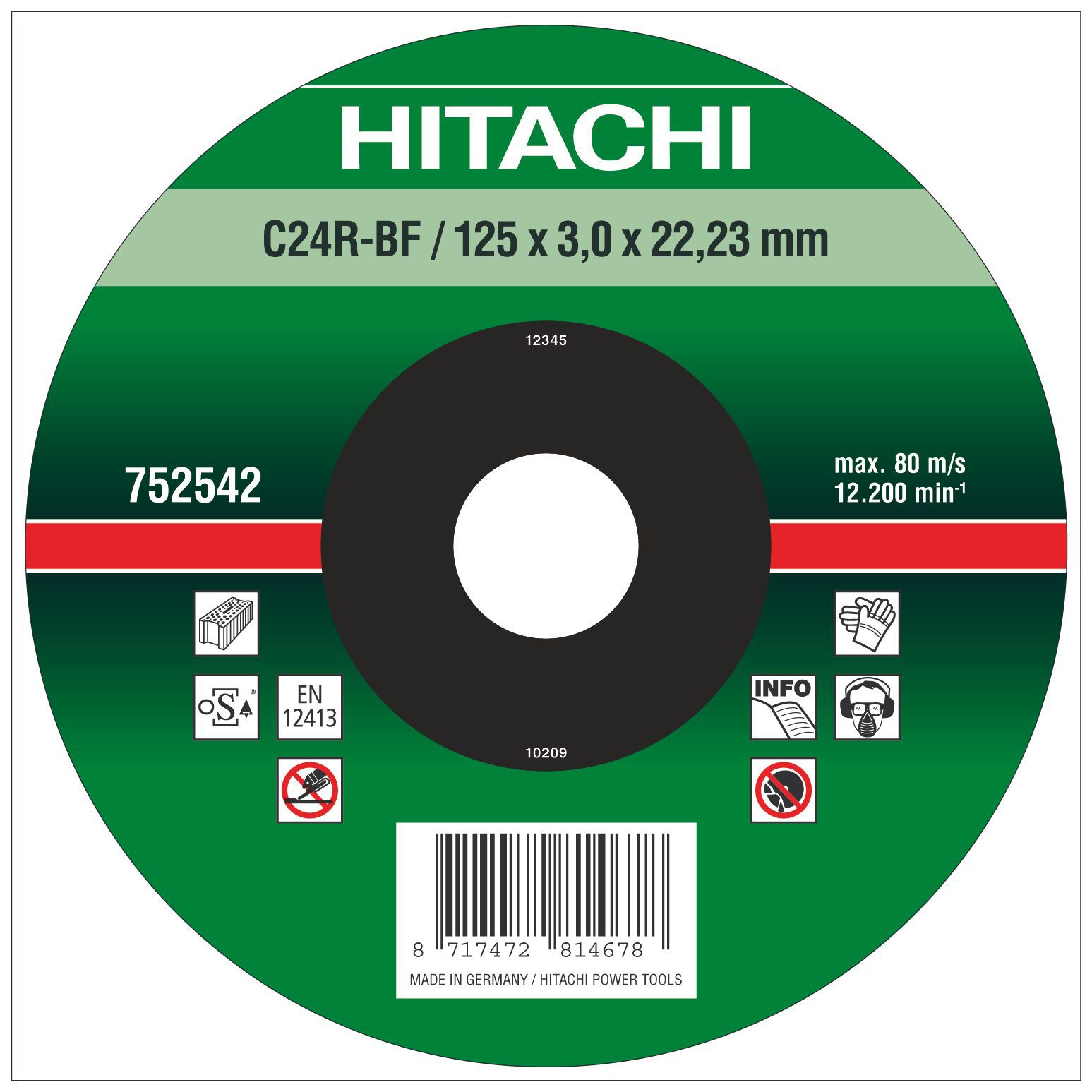 Hitachi (Dia)115mm Depressed Centre Abrasive Disc Price Comparisons | Compare The Build