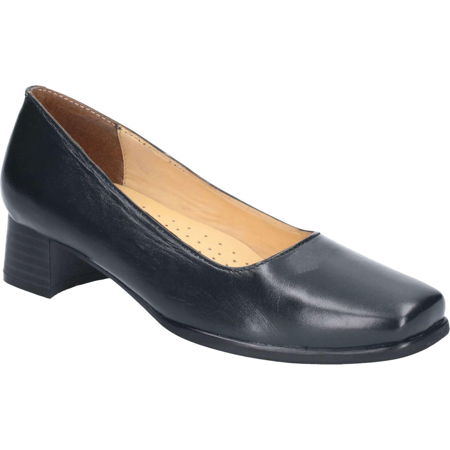 Amblers Walford Ladies Shoes Wide Fit Court Navy Size 4 Price Comparisons | Compare The Build