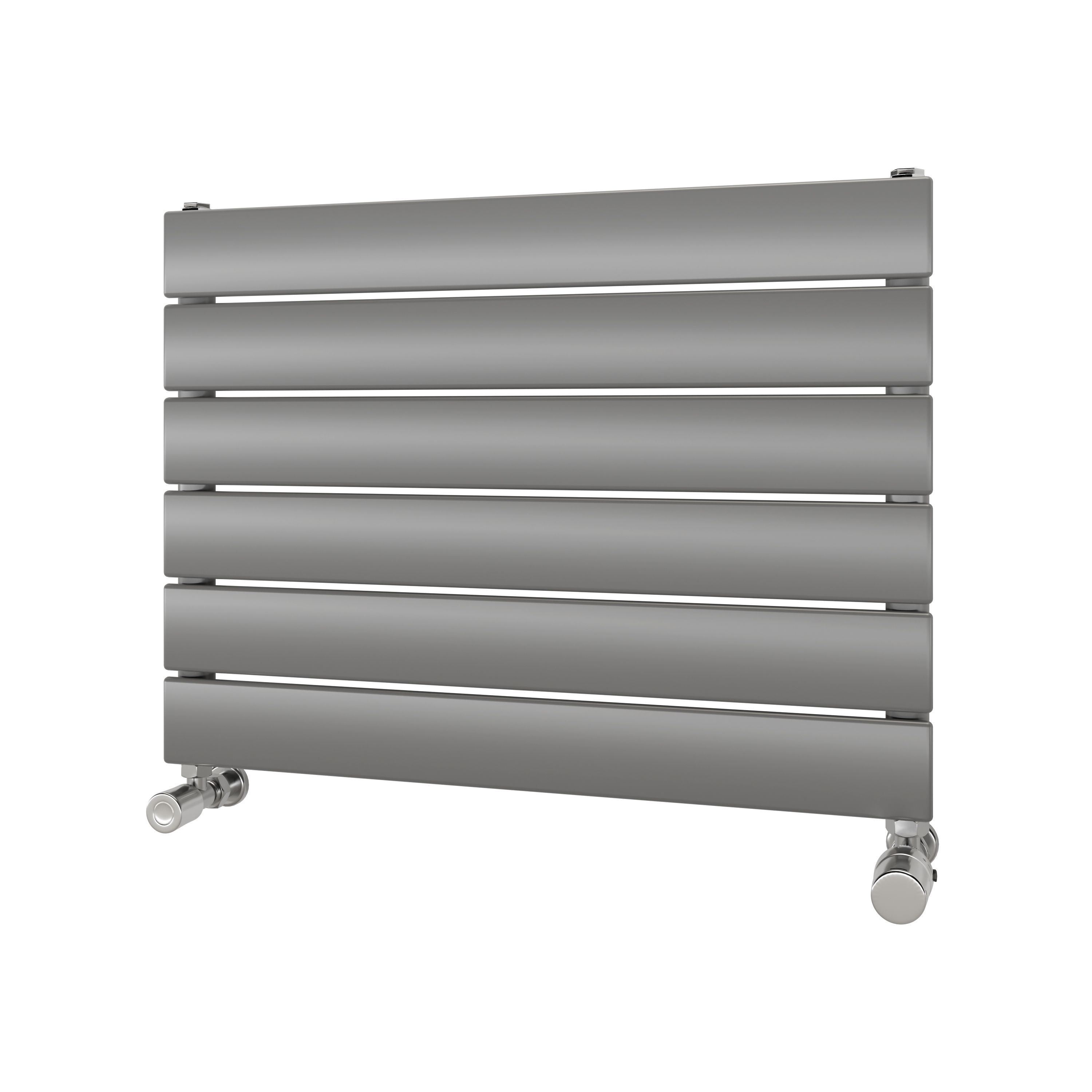 Ximax Vertirad Satin Silver Effect Horizontal Designer Panel Radiator, (W)600mm X (H)445mm Price Comparisons | Compare The Build