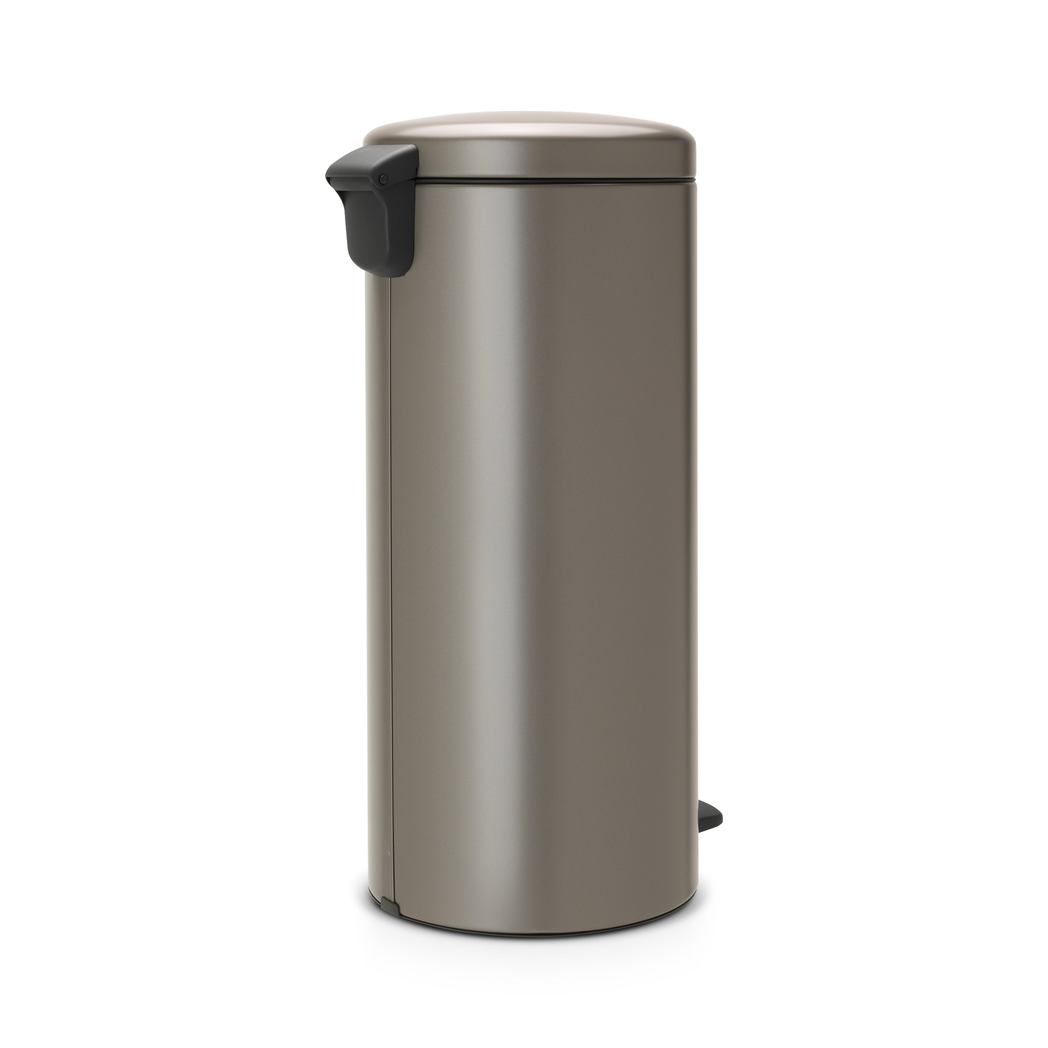 Brabantia Newicon Contemporary Platinum Effect Steel Circular Freestanding Kitchen Bin, 30L Price Comparisons | Compare The Build