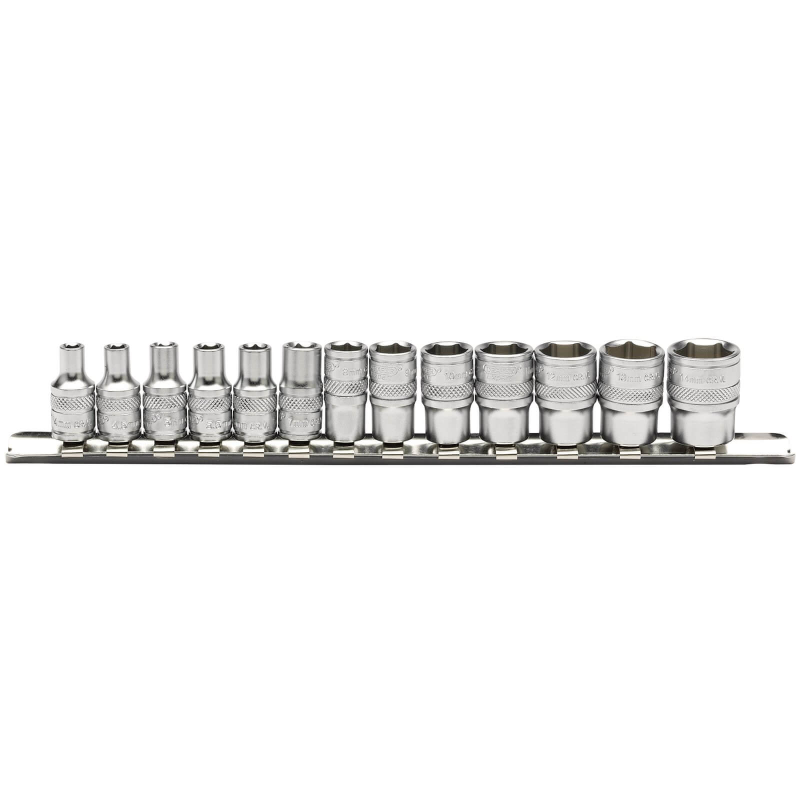 Draper 13 Piece 1/4" Drive Hex Socket Set Metric Set On Rail 1/4" Price Comparisons | Compare The Build