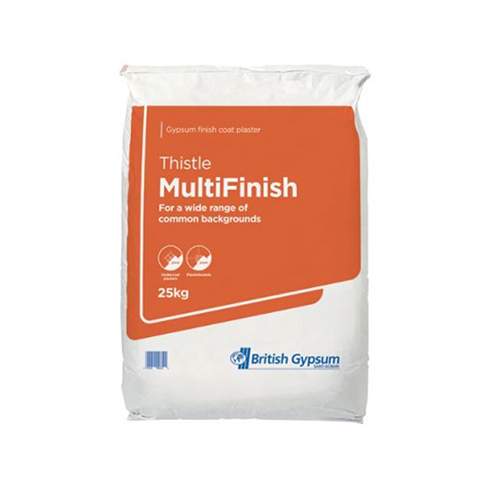 British Gypsum Thistle Multi Finish Plaster - 25kg Gyproc 10041912 Price Comparisons | Compare The Build