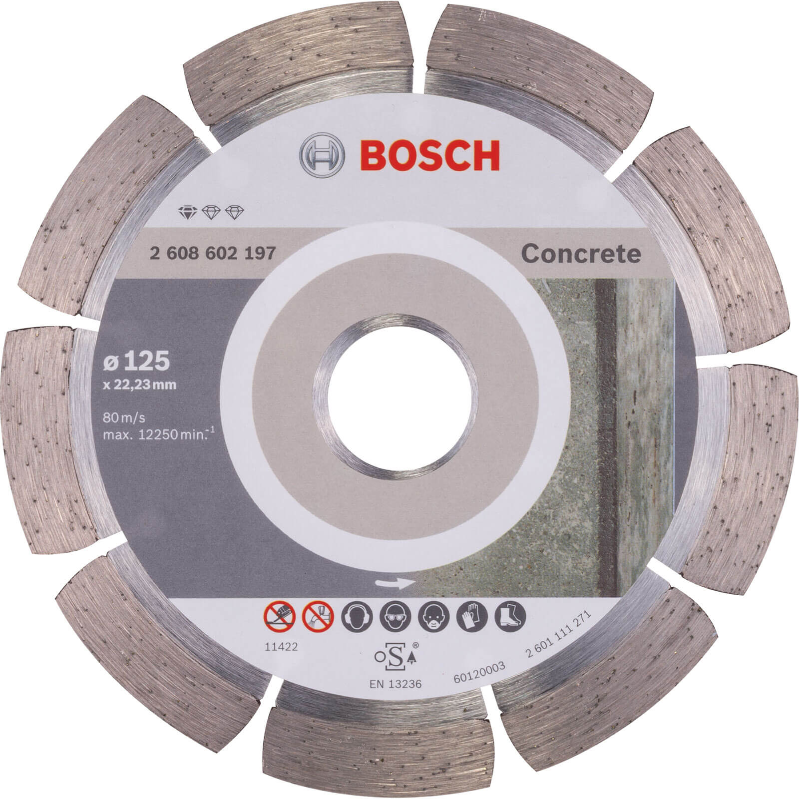 Bosch Standard Concrete Diamond Cutting Disc 125mm | Compare The Build