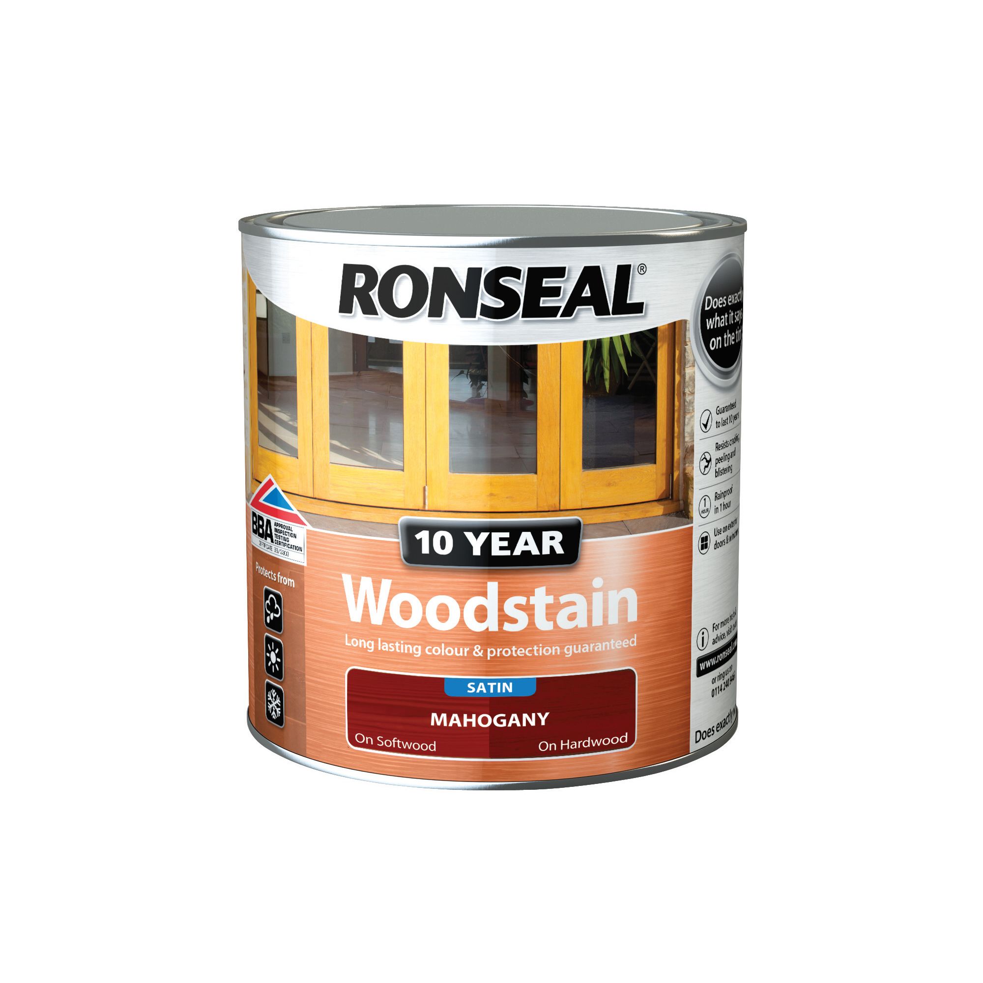 Ronseal Mahogany Satin Wood Stain, 750Ml Price Comparisons | Compare The Build