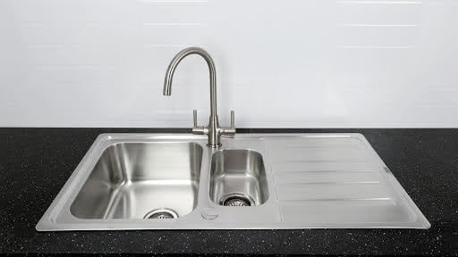 Bristan Index Stainless Steel Inset 1.5 Sink & Monza Brushed Tap Price Comparisons | Compare The Build