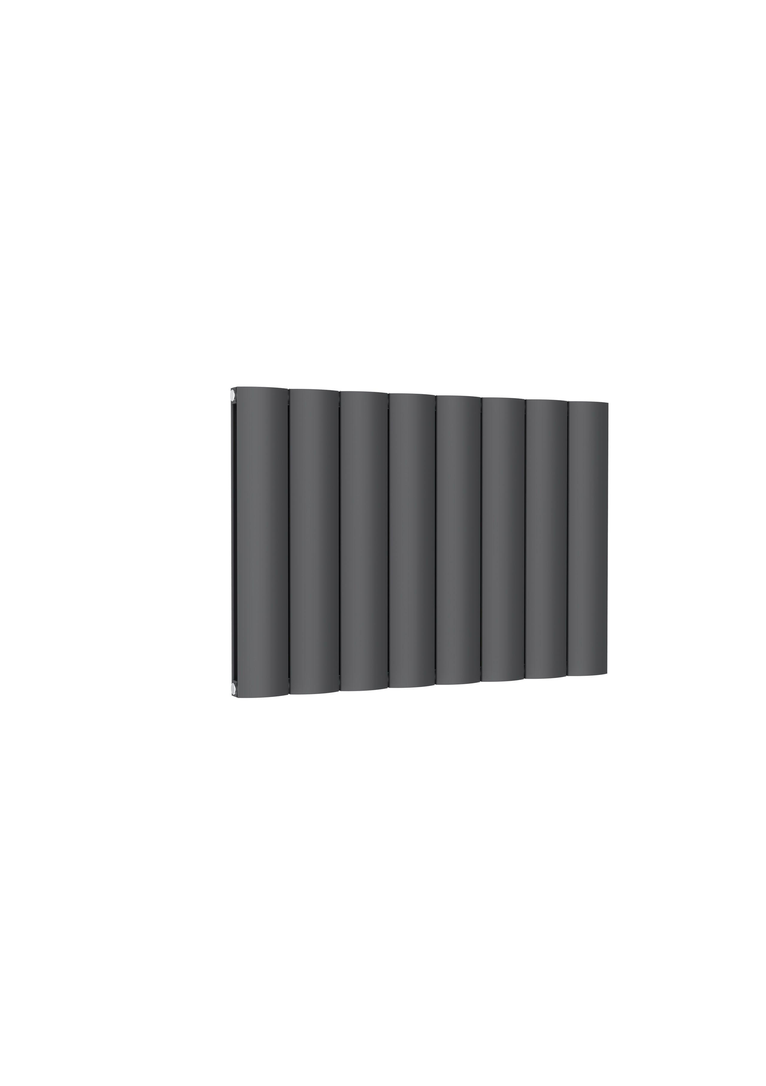 Reina Belva Horizontal Aluminium Designer Radiator, Anthracite, 600mm x 828mm | Compare The Build