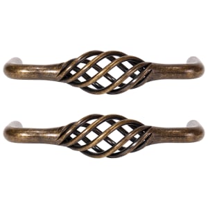 Birdcage Cabinet Handle Antique Brass 105mm - Pack of 2 Price Comparisons | Compare The Build