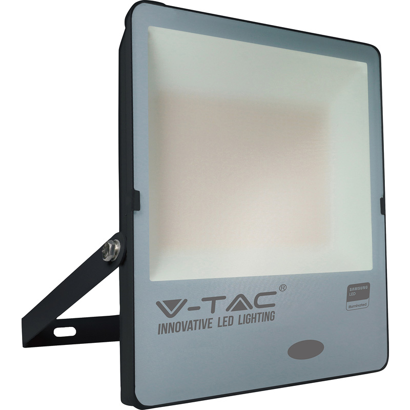 V-TAC IP65 LED Photocell Sensor Floodlight with Samsung Chip 150W Black 15000lm 4000K Aluminium Price Comparisons | Compare The Build
