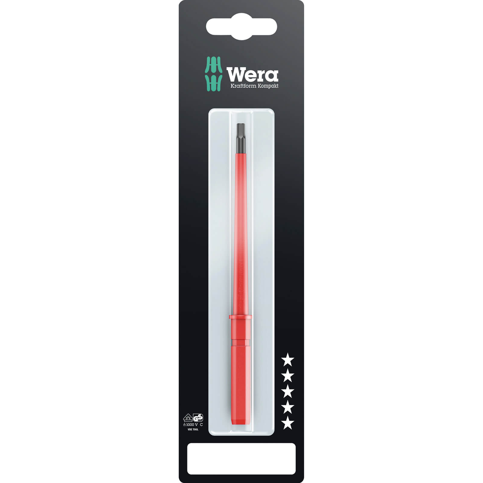 Wera Kraftform Kompakt 64I Hex Allen VDE Interchangeable Screwdriver Blade 6mm 154mm Price Comparisons | Compare The Build
