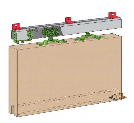 Husky H50/18 Sliding Door Kit - Max Weight 50kg - Max Width 950mm | Compare The Build