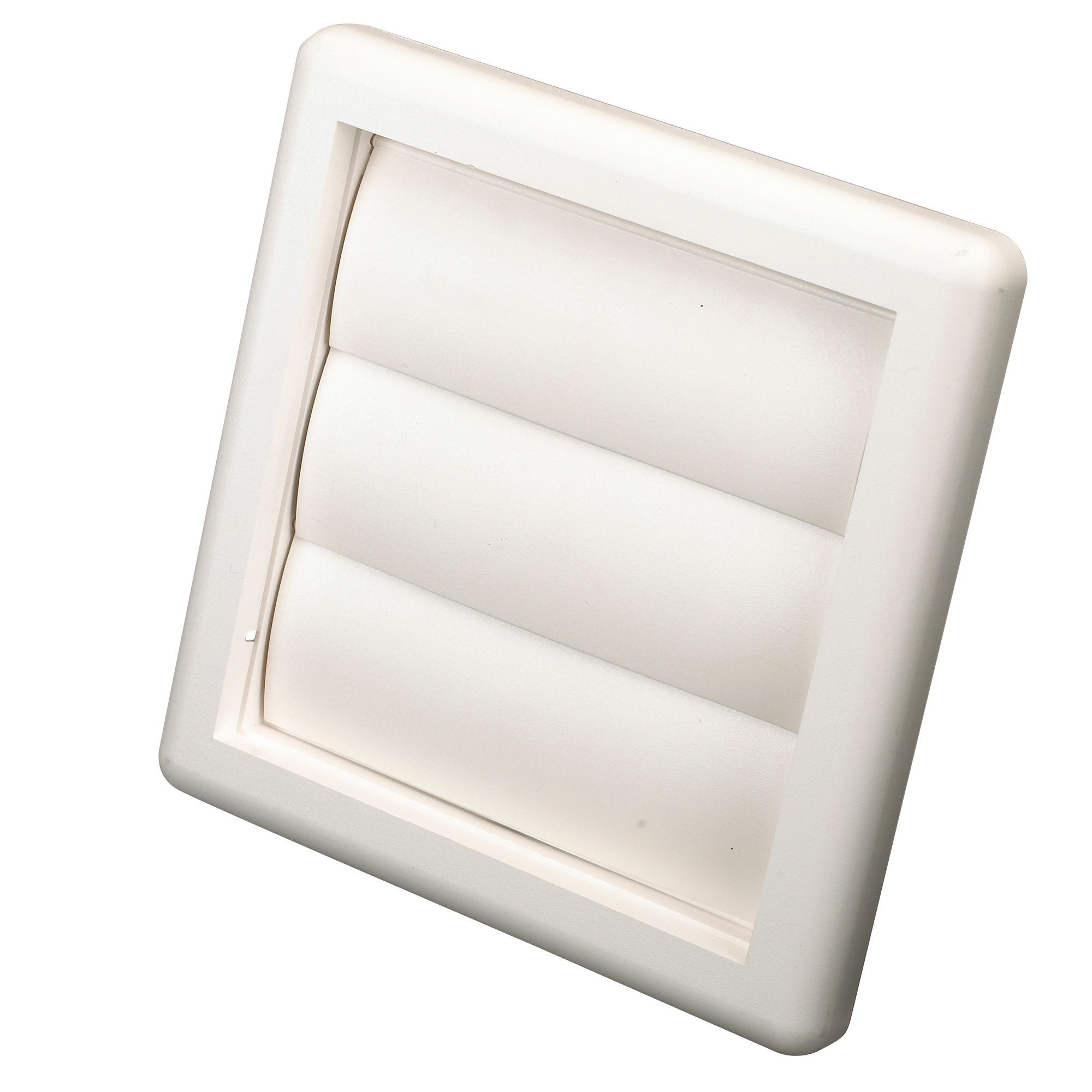 White Square Air vent & gravity flap, (H)140mm (W)140mm Price Comparisons | Compare The Build