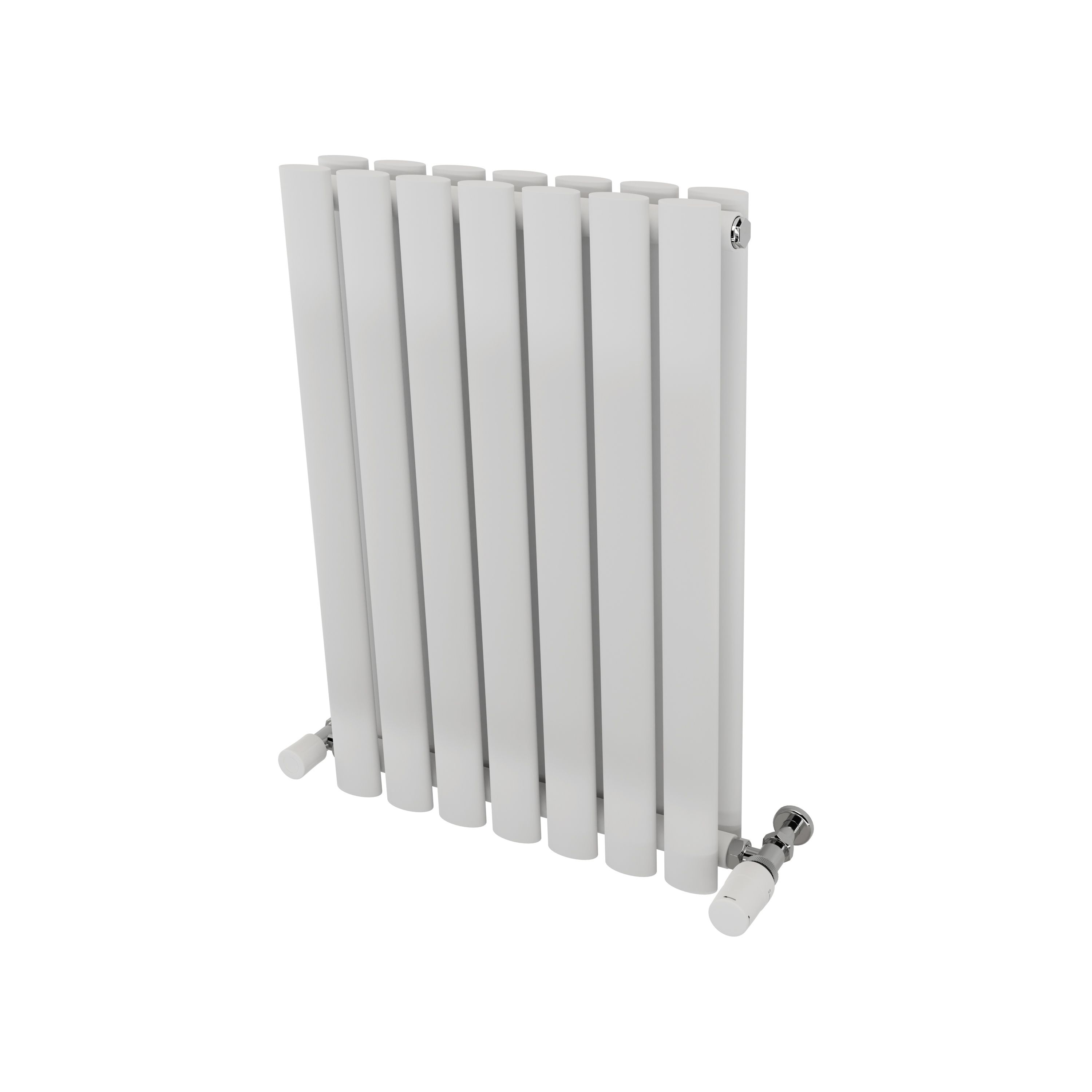 Ximax Fortuna Duplex Satin White Vertical Designer Radiator, (W)410mm X (H)600mm | Compare The Build