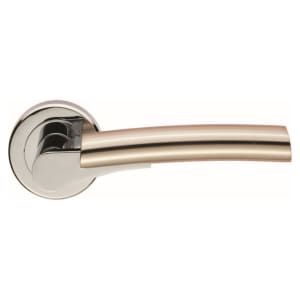 Serozzetta Valiant Dual-Tone Round Rose Door Handle - 1 Pair | Compare The Build