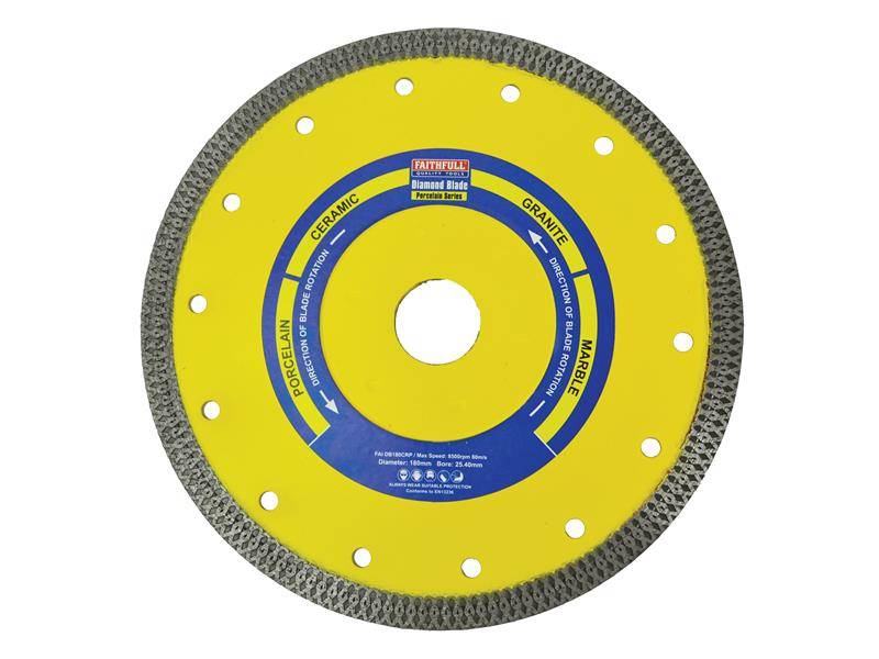 Faithfull FAIDB180CRP Porcelain Diamond Blade 180 x 25.4mm Price Comparisons | Compare The Build