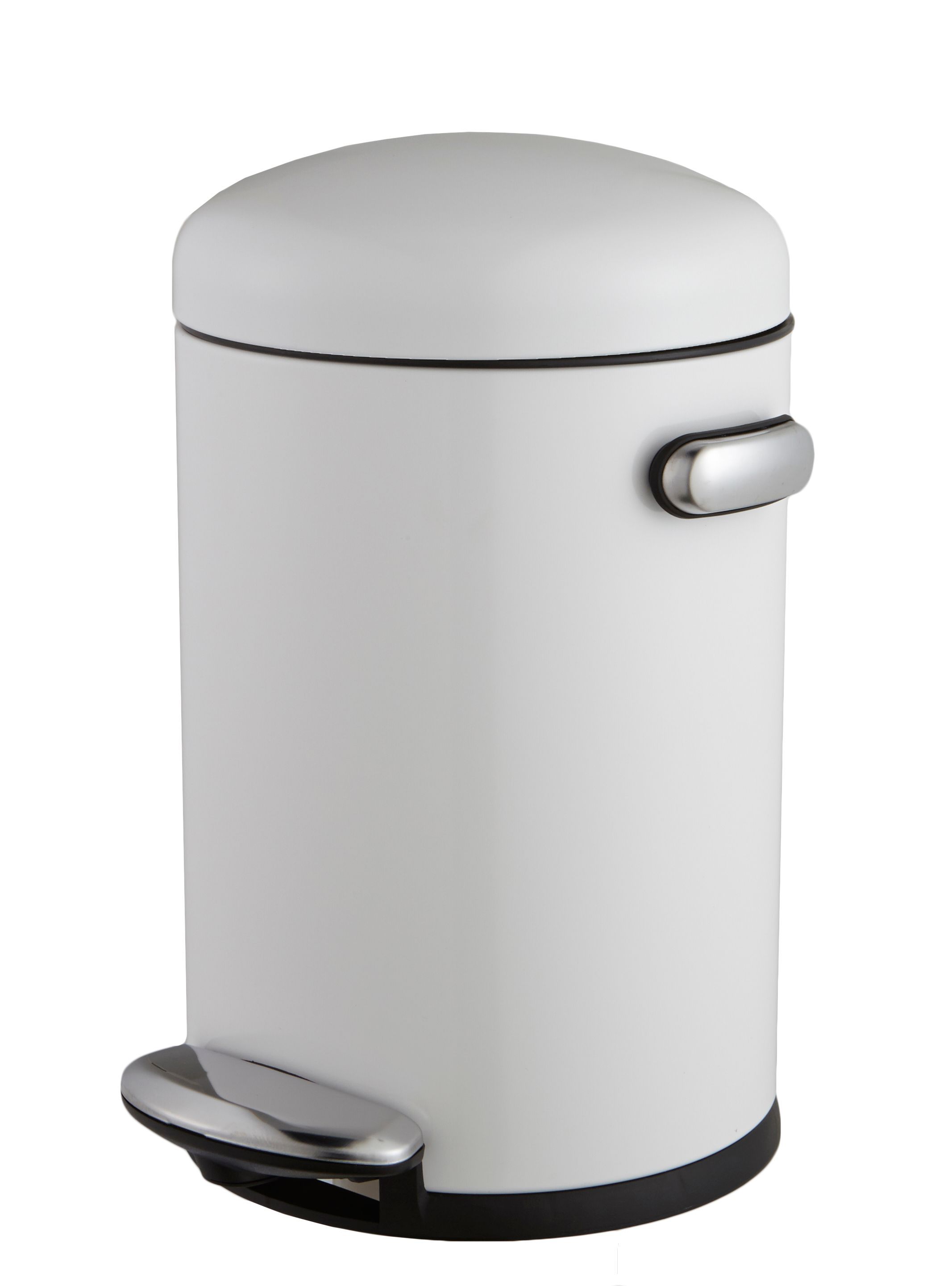 Simplehuman Black Stainless Steel Round Bathroom Pedal Bin, 4.5L | Compare The Build