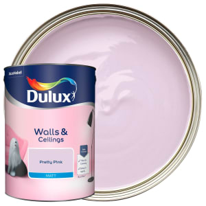 Dulux Matt Emulsion Paint - Pretty Pink - 5L | Compare The Build