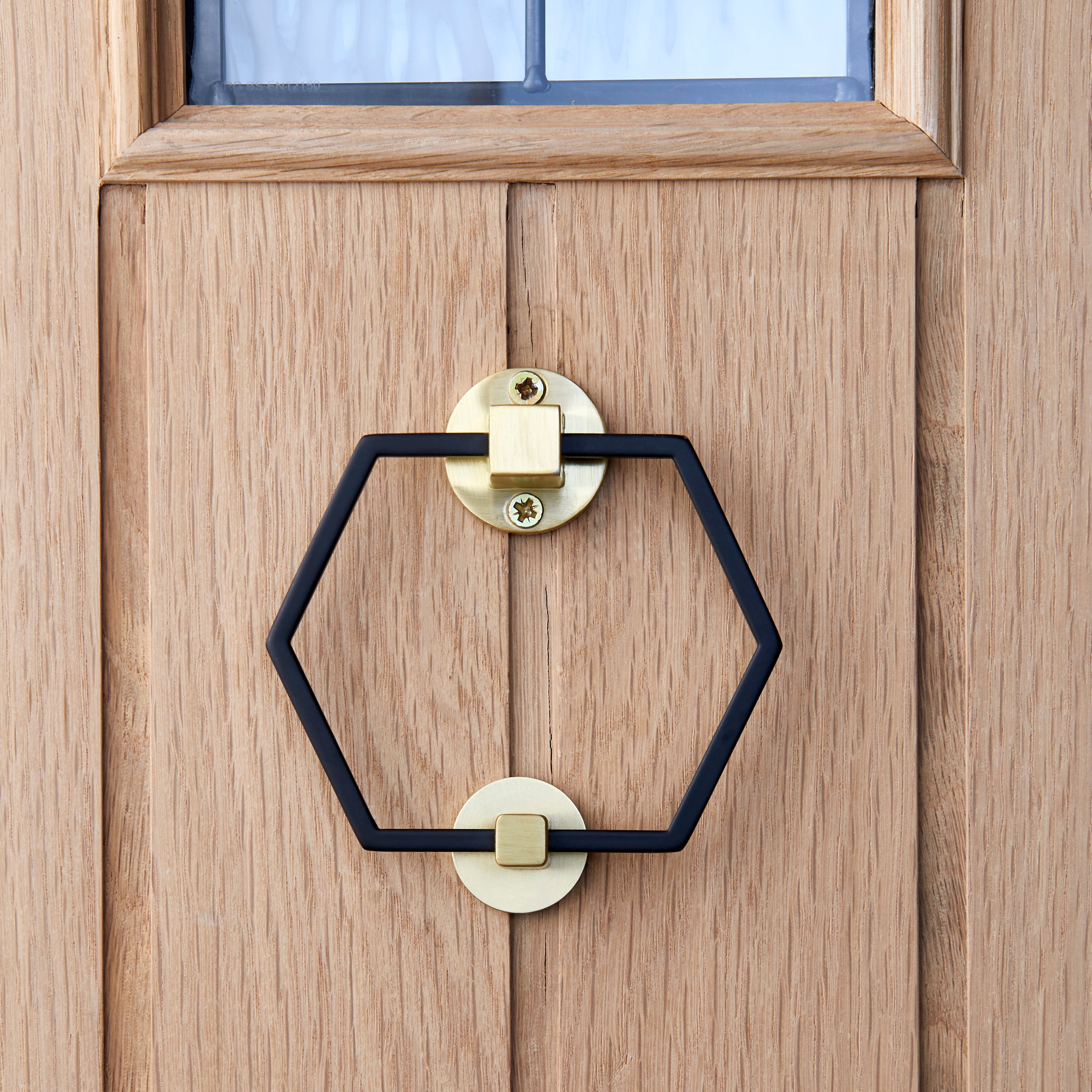 Hexagon Matte Black Door Knocker Black Price Comparisons | Compare The Build