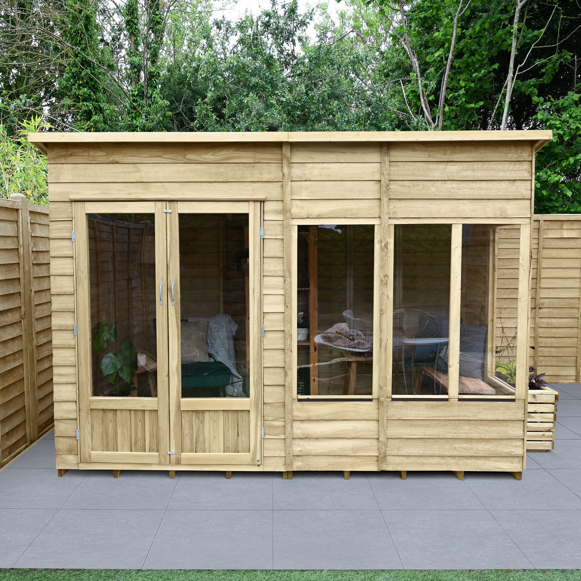 Oakley Pent Summerhouse  - 10x6  / No Installation / With Base Price Comparisons | Compare The Build