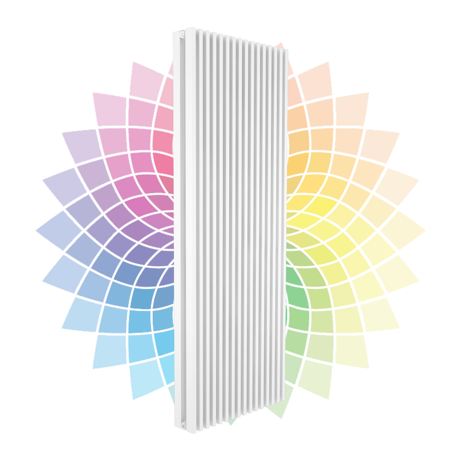 Apollo Bassano Vertical Designer Radiator, Custom Colour, 1800mm x 624mm - Double Panel Price Comparisons | Compare The Build