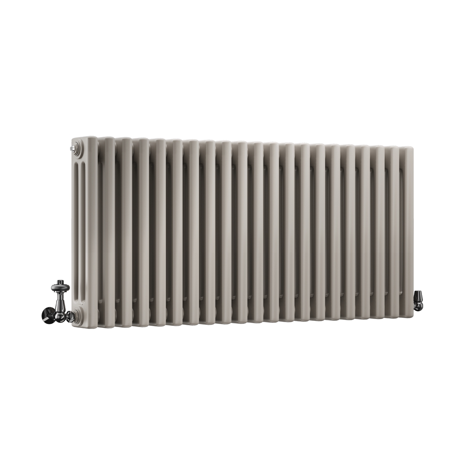 DQ Modus 3 Column Horizontal Radiator, Stone Grey, 500mm x 990mm Price Comparisons | Compare The Build