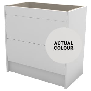 Duarti By Calypso Cascade 800mm Full Depth 2 Drawer Floor Standing Vanity Unit - Mirror Grey Price Comparisons | Compare The Build