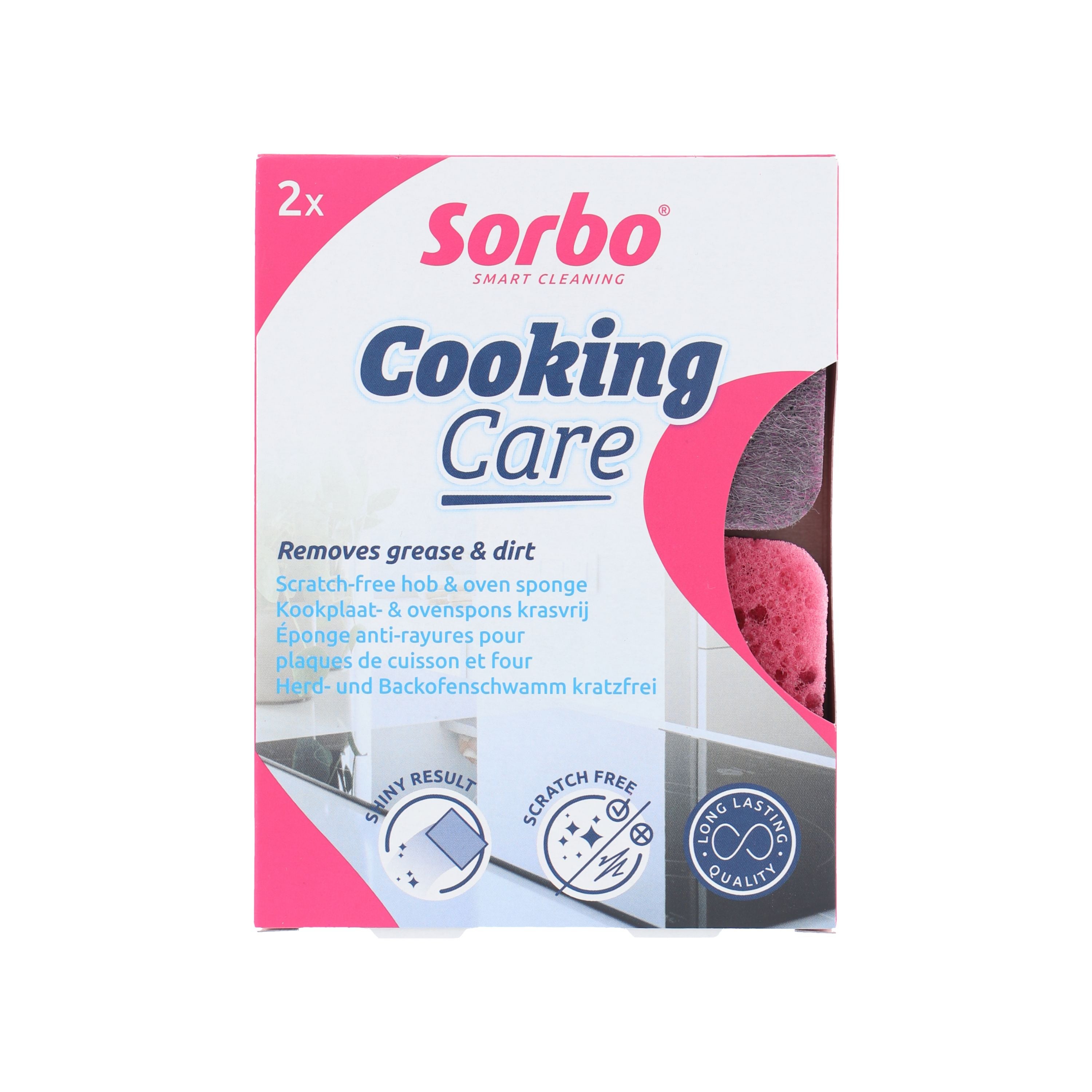 Sorbo Pack of 2 Cooking Care Sponges Pink Price Comparisons | Compare The Build