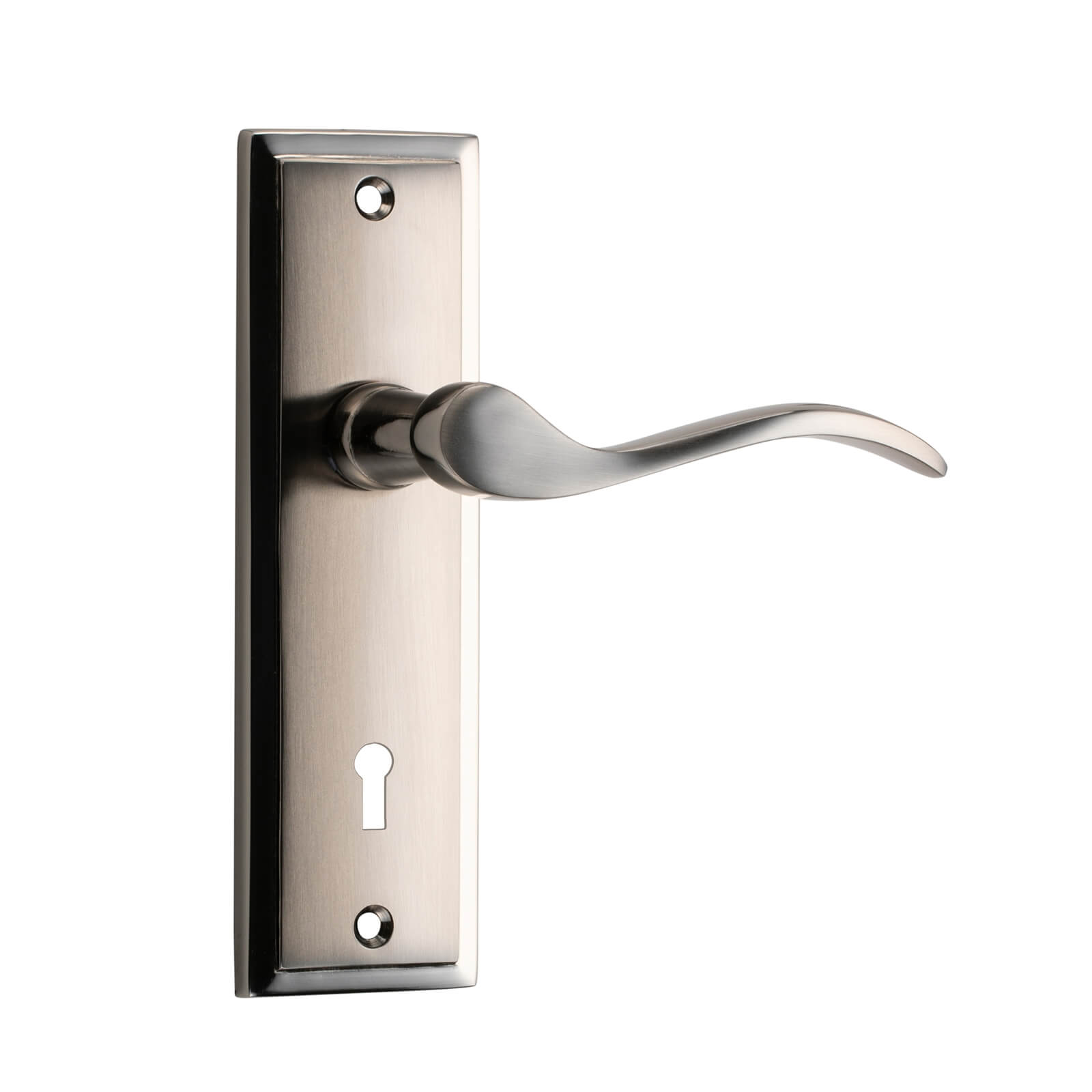 Sandleford Lupton Lock Lever Set - Dual Tone Polished & Brushed Nickel Price Comparisons | Compare The Build