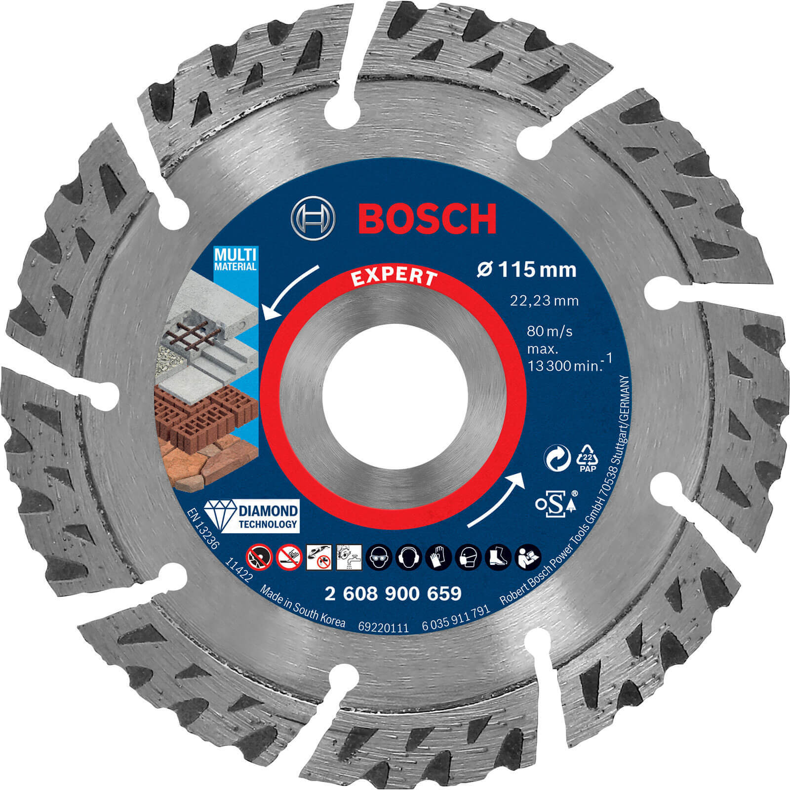 Bosch Expert Multi Material Diamond Cutting Disc 115mm 2.2mm 22mm | Compare The Build