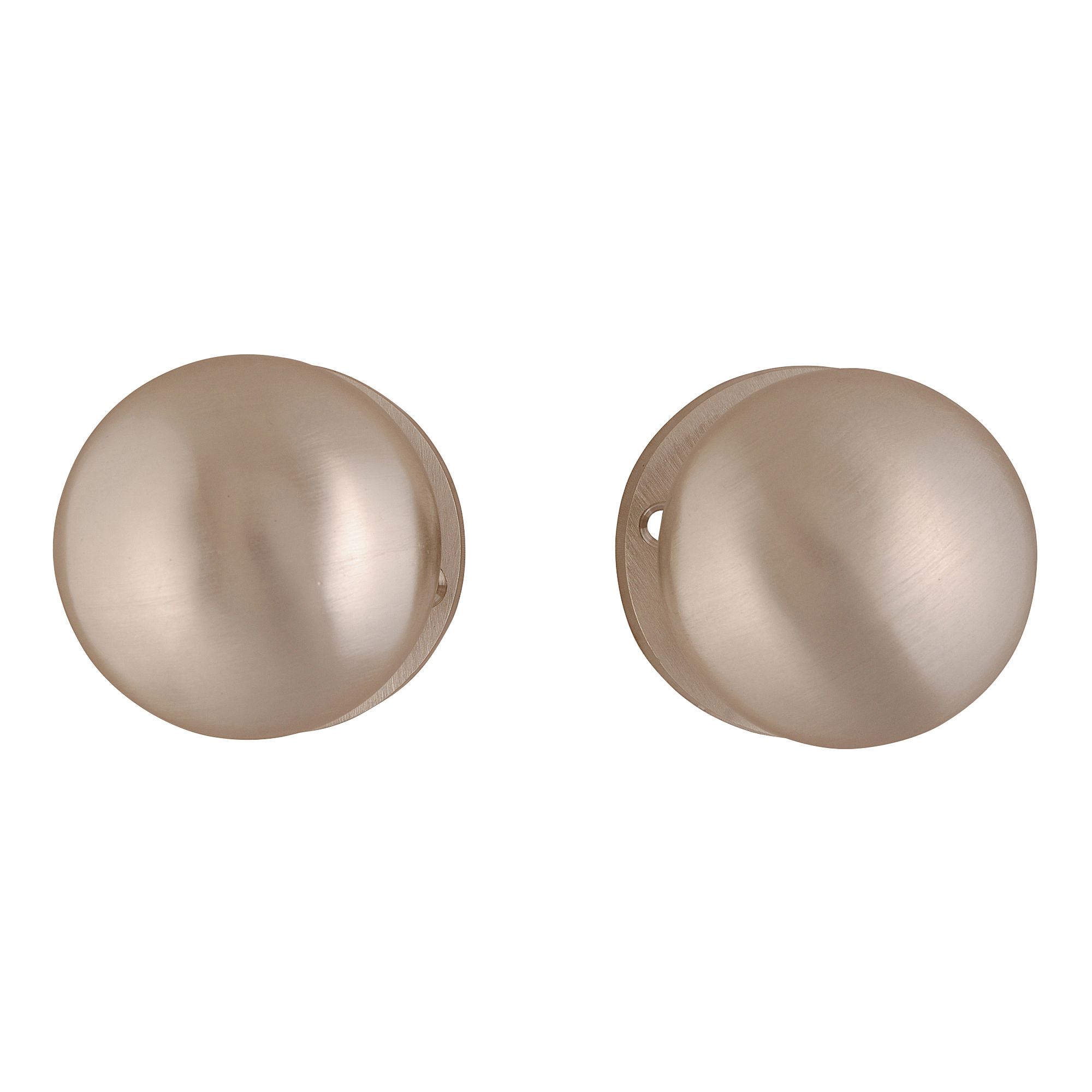 Nickel Effect Zamac Round Internal Door Knob (Dia)54mm Price Comparisons | Compare The Build