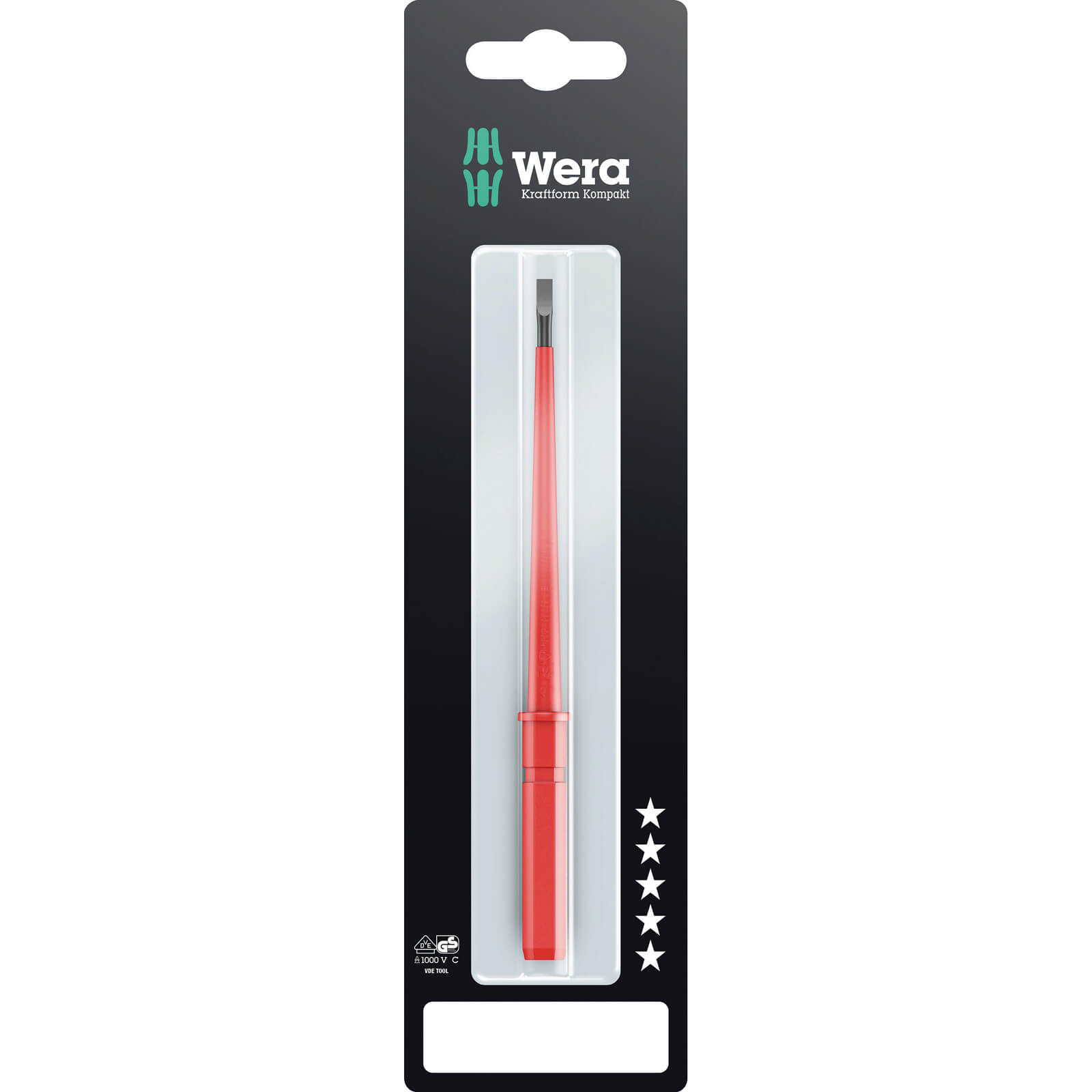 Wera Kraftform Kompakt 60I Slotted VDE Interchangeable Screwdriver Blade 3mm 154mm Price Comparisons | Compare The Build